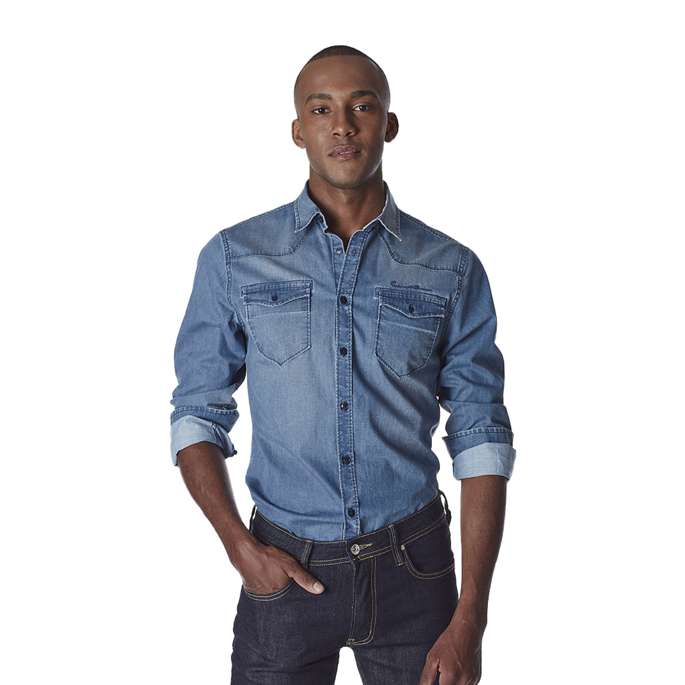 CAMISAMASCULINACONVICTOMANGALONGAJEANS